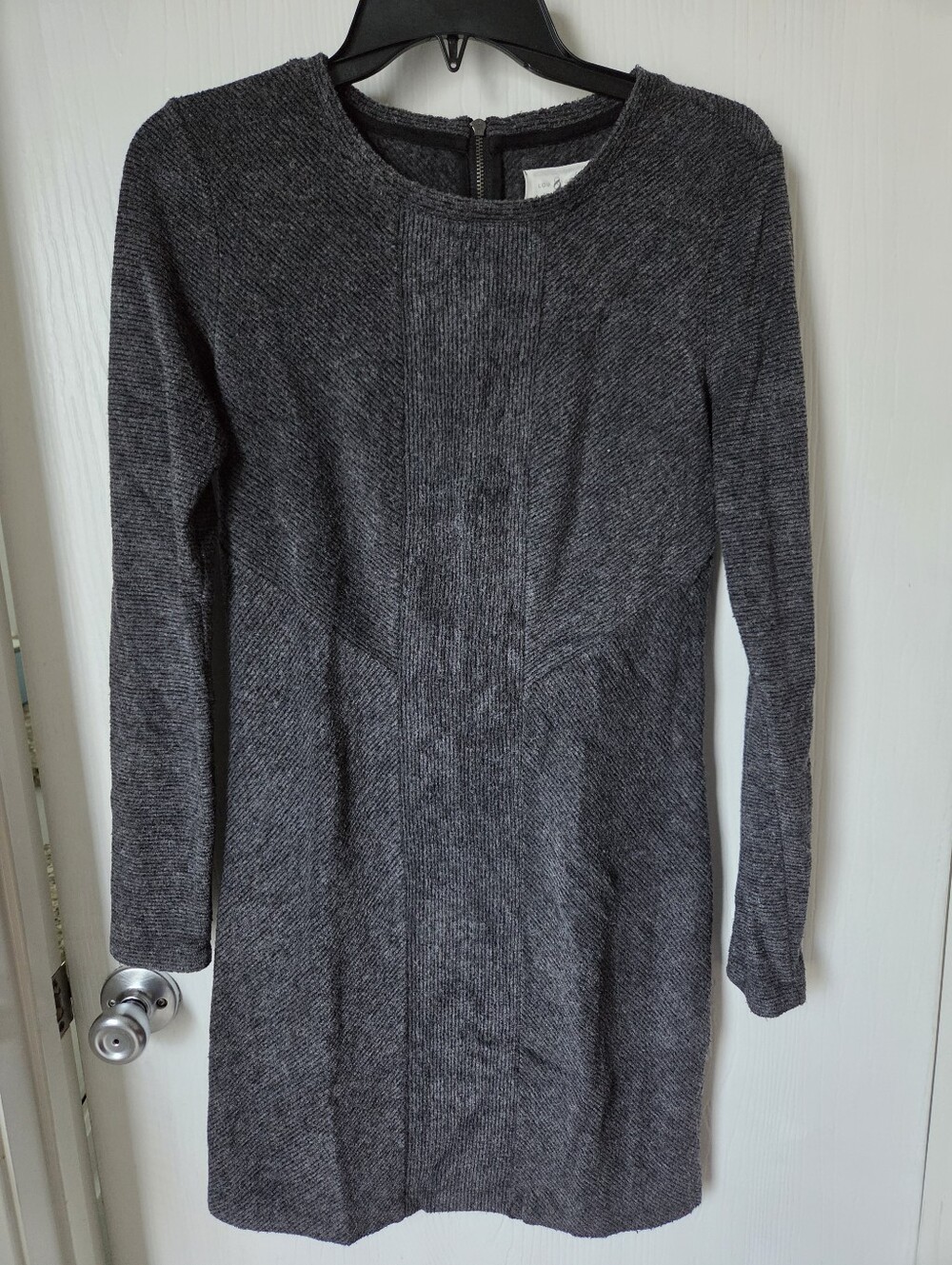 LOFT Charcoal Longsleeve Sweater Dress